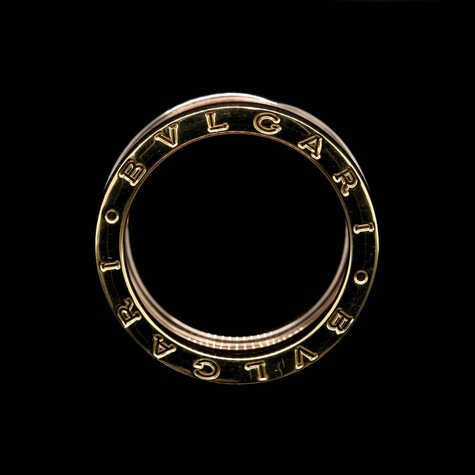 Bulgari 18K Tricolor Gold Estate B.zero1 Four Band Ring