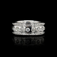 14K White Gold Estate Diamond Ring