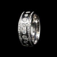 14K White Gold Estate Diamond Ring