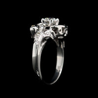 Vintage 14K White Gold Estate Diamond Ring