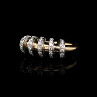 18K Two-tone Gold Estate Diamond Ring