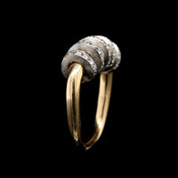 18K Two-tone Gold Estate Diamond Ring