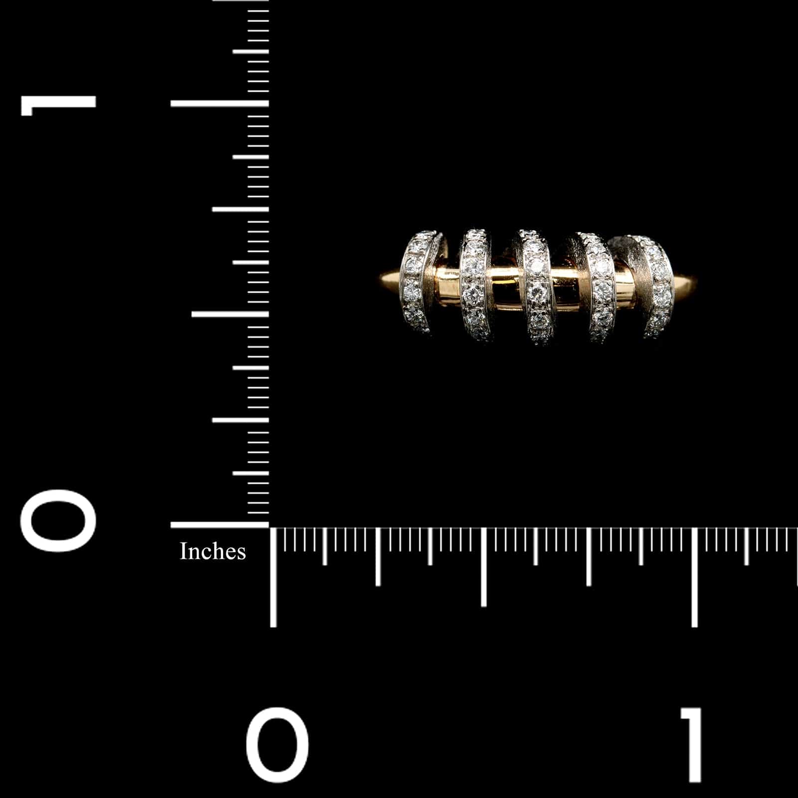 18K Two-tone Gold Estate Diamond Ring