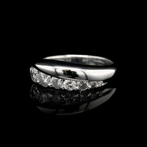 14K White Gold Estate Diamond Ring