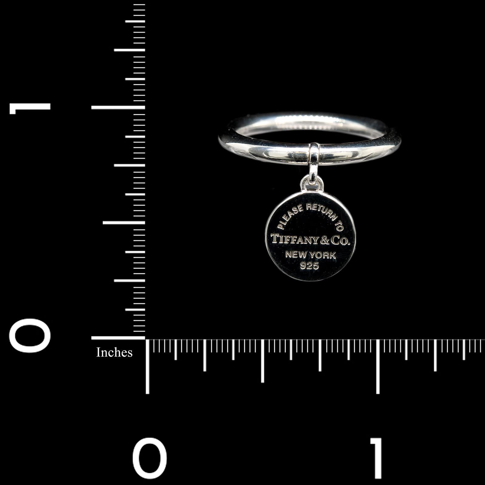Tiffany &  Co. Sterling Silver Estate Return Tag Ring