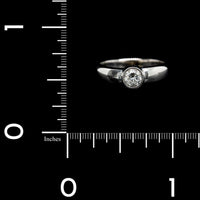 14K White Gold Estate Diamond Ring