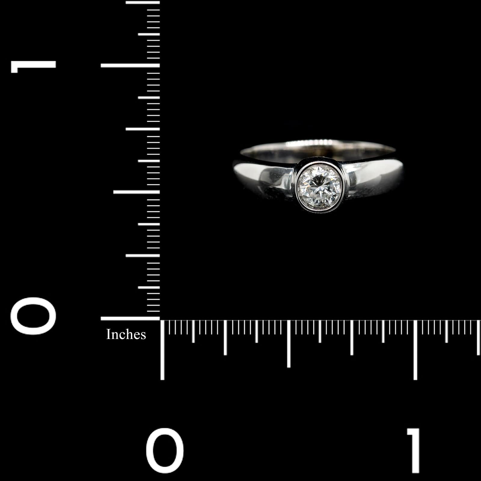 14K White Gold Estate Diamond Ring