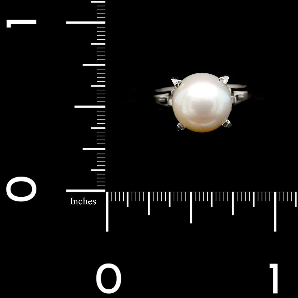 Platinum Estate Cultured Pearl Ring