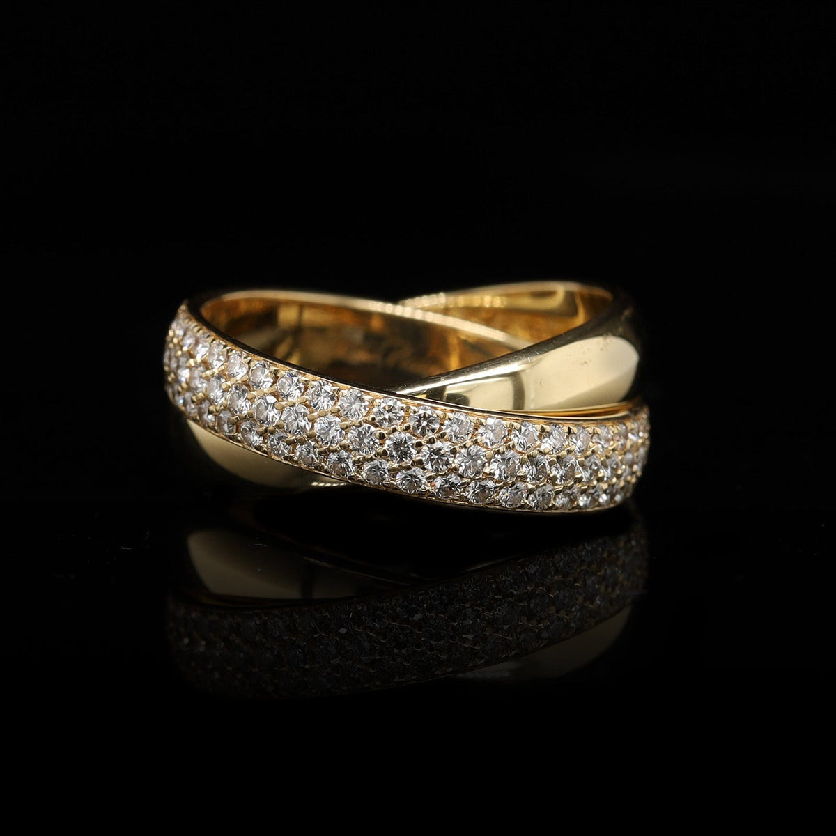 Tiffany &amp; Co. 18K Yellow Gold Estate Diamond Melody Ring