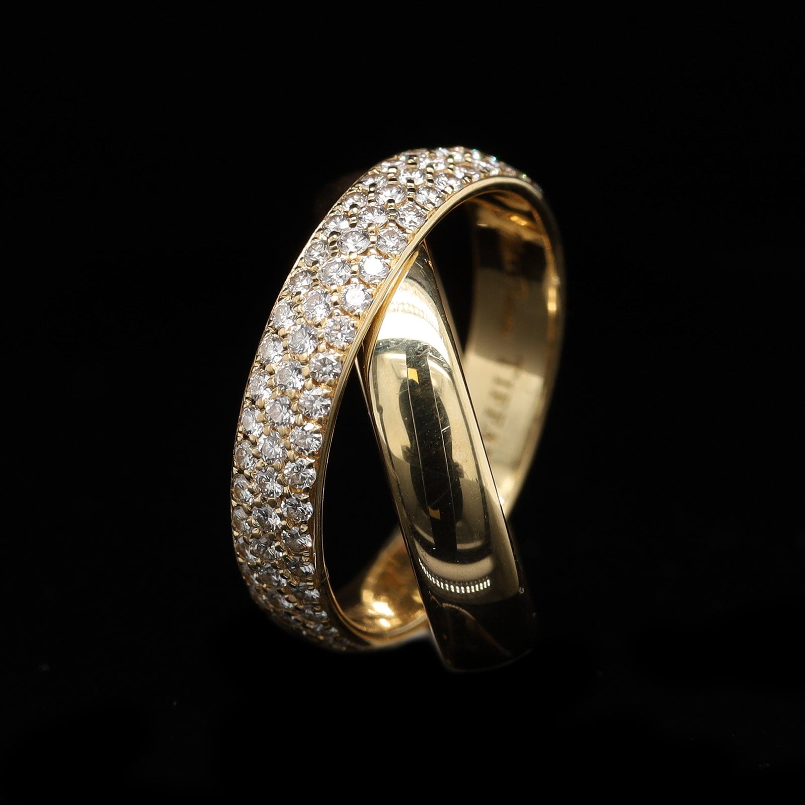Tiffany &amp; Co. 18K Yellow Gold Estate Diamond Melody Ring