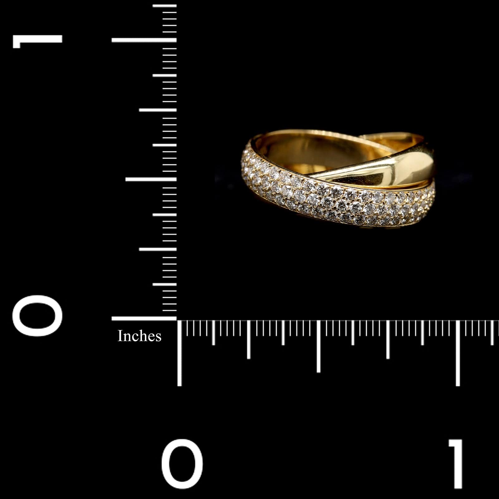 Tiffany &amp; Co. 18K Yellow Gold Estate Diamond Melody Ring
