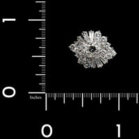 Platinum Estate Diamond Cluster Ring
