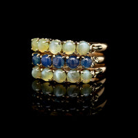 14K Yellow Gold Estate Set of Three Stack Rings