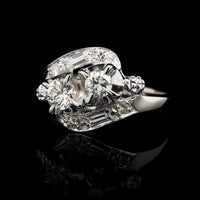 14K White Gold Estate Diamond Ring