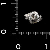 14K White Gold Estate Diamond Ring