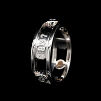 Tiffany & Co. 18K White Gold Estate Diamond 1837 Ring