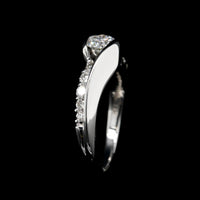 14K White Gold Estate Diamond Ring