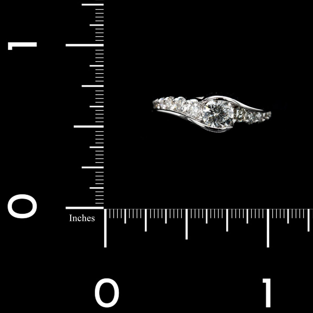 14K White Gold Estate Diamond Ring