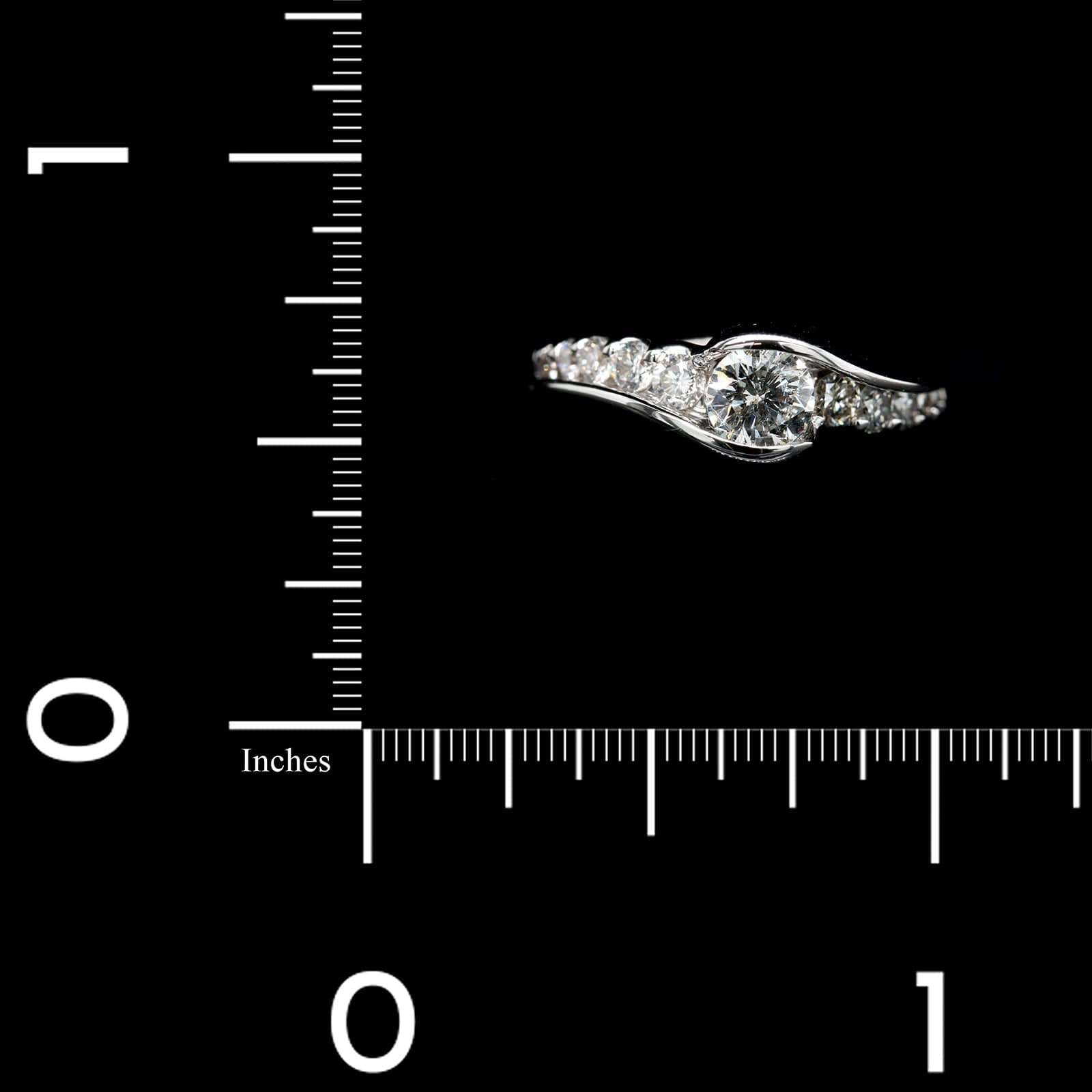 14K White Gold Estate Diamond Ring