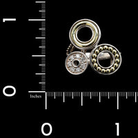 Lagos Sterling Silver and 18K Yellow Gold Estate Circle Diamond Ring