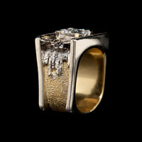 18K Two-tone Gold Estate Diamond Ring