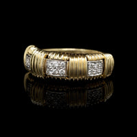 Roberto Coin 18K Yellow Gold Estate Diamond Appassionata Ring
