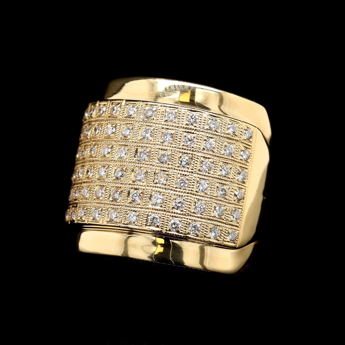 18K Yellow Gold Estate Diamond Ring