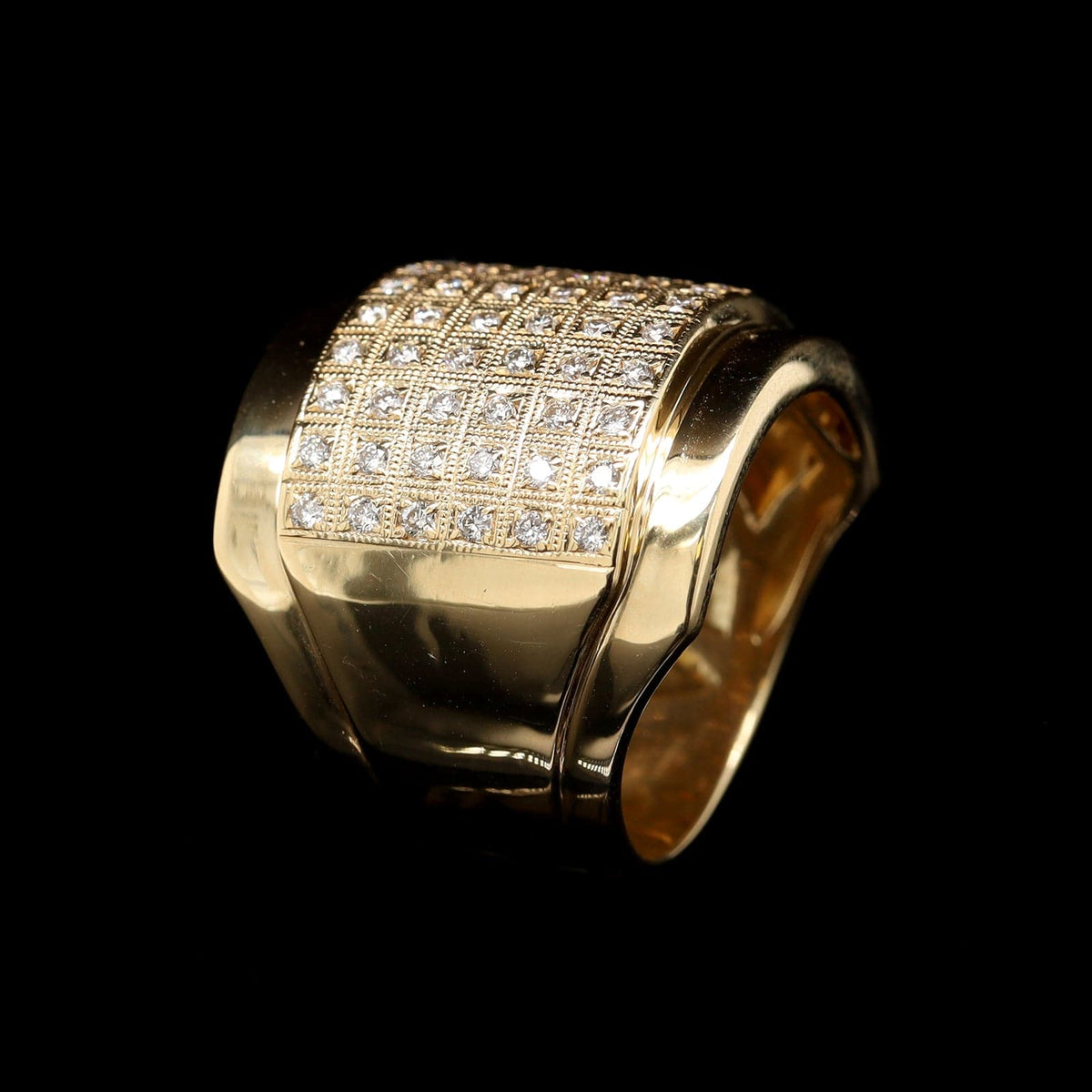 18K Yellow Gold Estate Diamond Ring