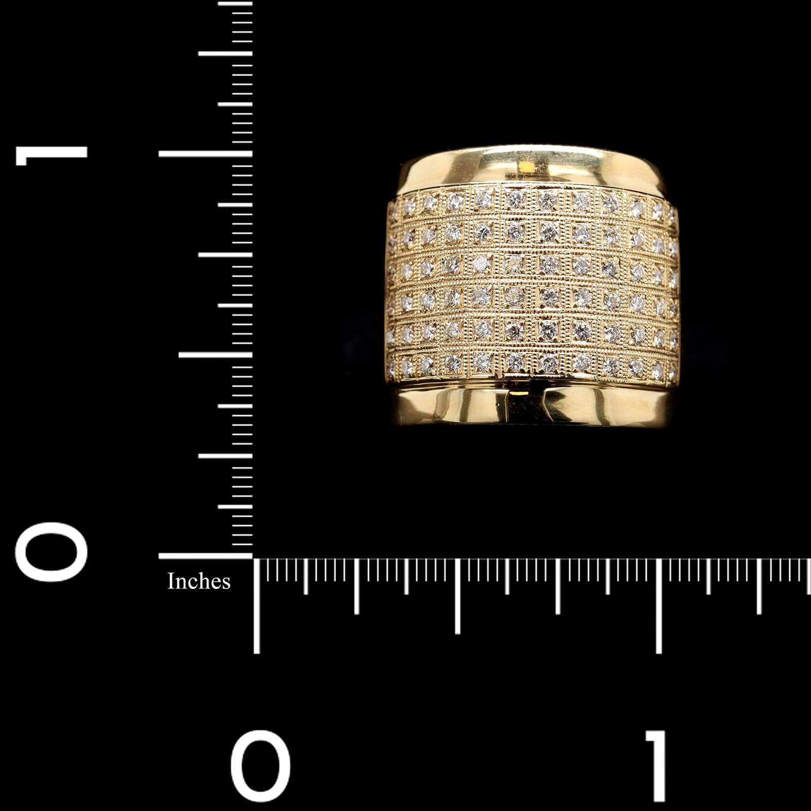 18K Yellow Gold Estate Diamond Ring