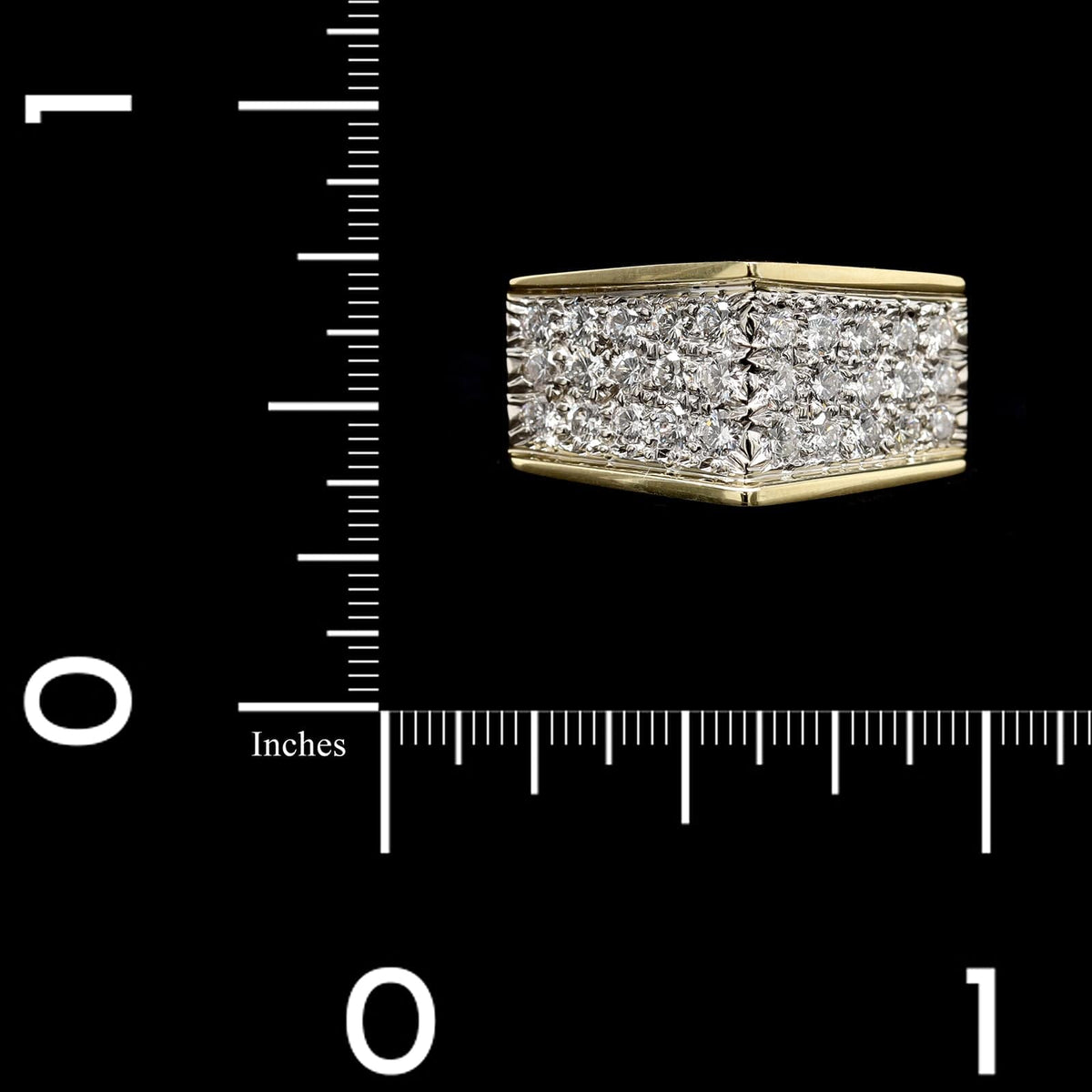 18K Yellow Gold Estate Diamond Ring