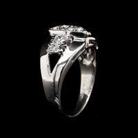14K White Gold Estate Diamond Ring