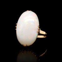 18K Yellow Gold Estate Opal Ring