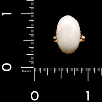 18K Yellow Gold Estate Opal Ring
