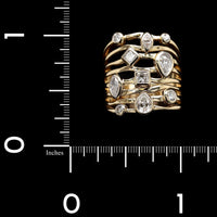 14K Yellow Gold Estate Diamond Ring