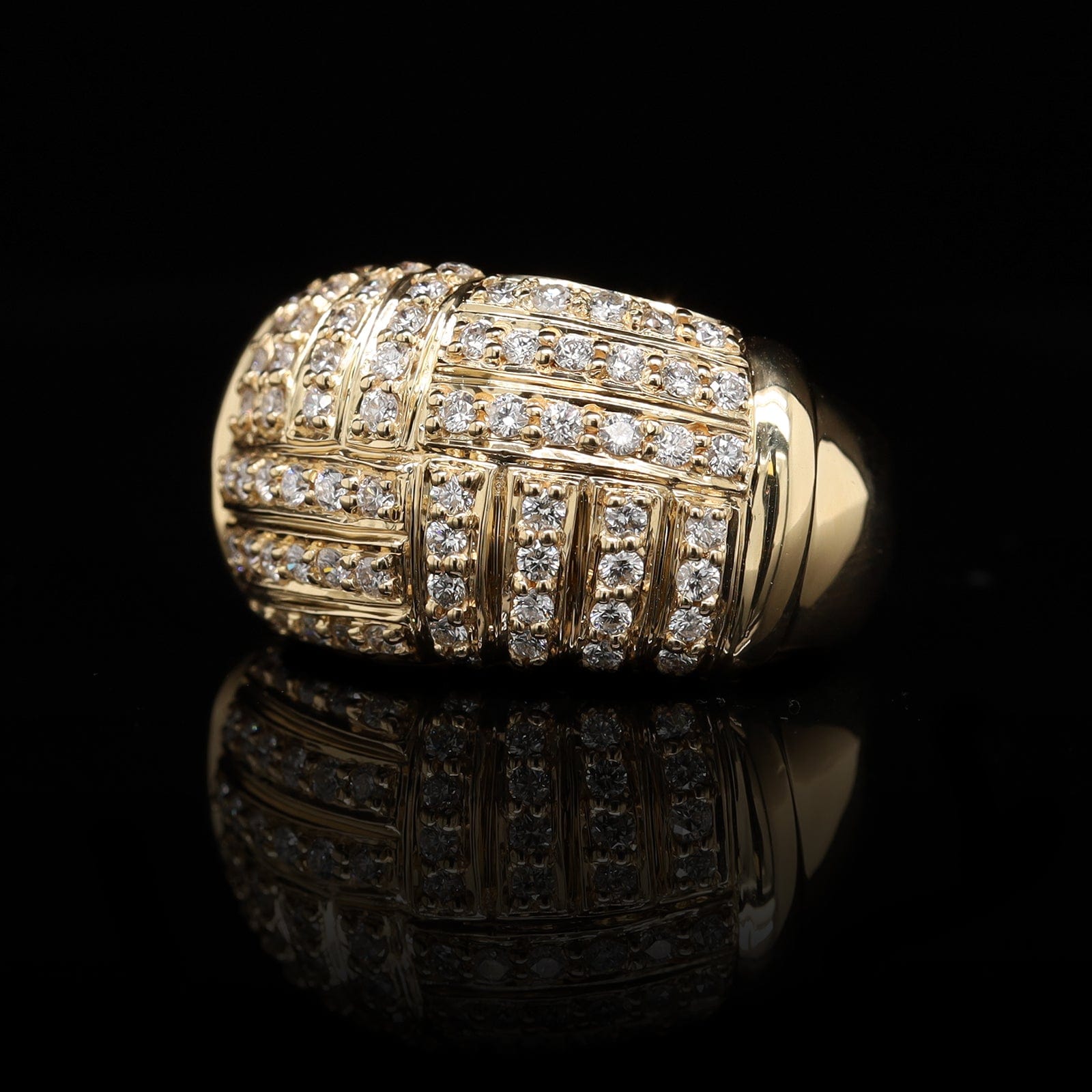 18K Yellow Gold Estate Diamond Ring