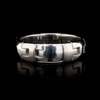 Hermes 18K White Gold Estate Hercules Band