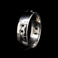 Hermes 18K White Gold Estate Hercules Band