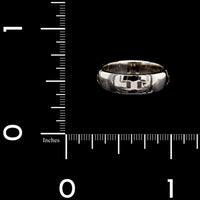 Hermes 18K White Gold Estate Hercules Band