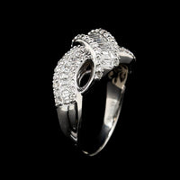 14K White Gold Estate Diamond Ring