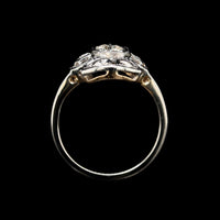 Vintage 14K White Gold Estate Diamond Ring