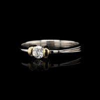 14K Two-tone Gold Estate Diamond Ring