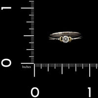 14K Two-tone Gold Estate Diamond Ring