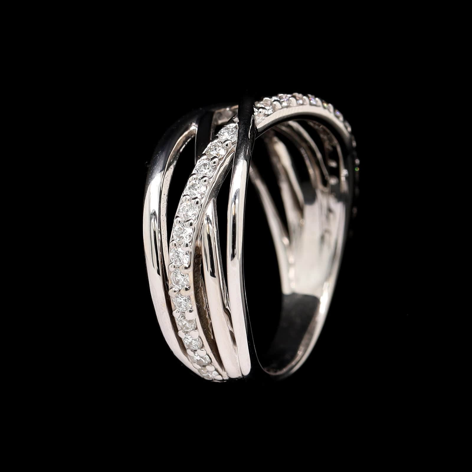 14K White Gold Estate Diamond Ring