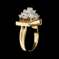 18K Two-tone Gold Estate Diamond Ring