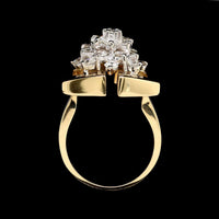 18K Two-tone Gold Estate Diamond Ring