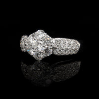 18K White Gold Estate Diamond Ring
