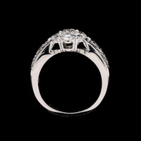 18K White Gold Estate Diamond Ring