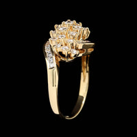 18K Yellow Gold Estate Diamond Ring