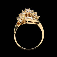 18K Yellow Gold Estate Diamond Ring