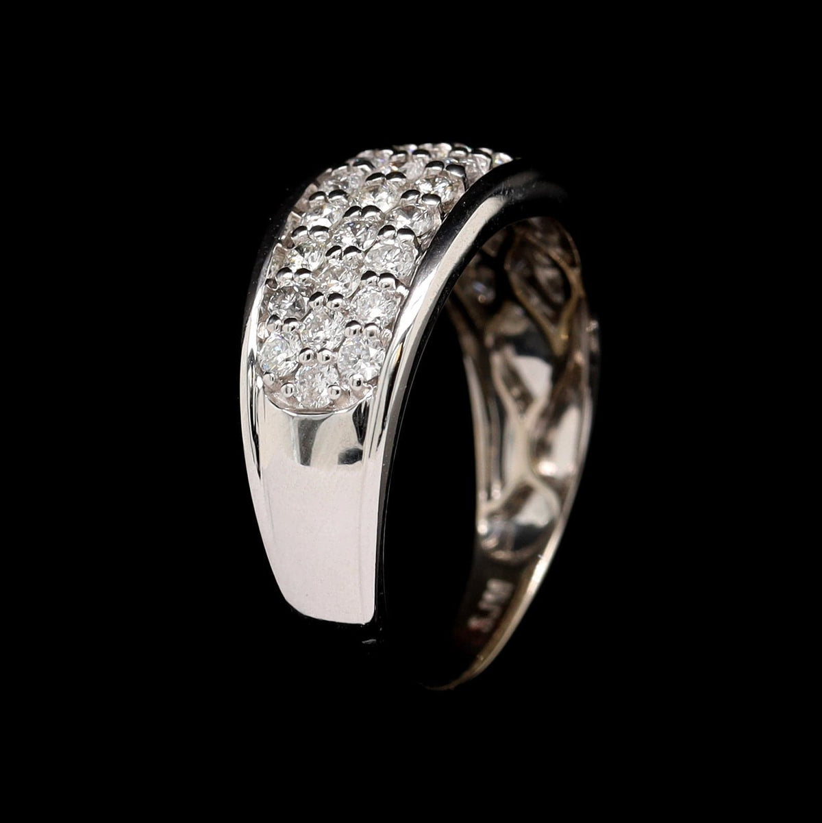 14K White Gold Estate Diamond Ring